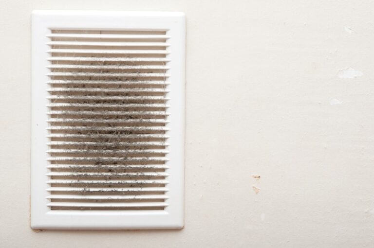 dirty and dusty vent creates poor IAQ